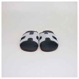 Hermès Hermes Bleu Celeste Izmir Sandals Light blue