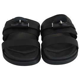 Hermès Hermes Noir Epsom Jackson Sandals Black