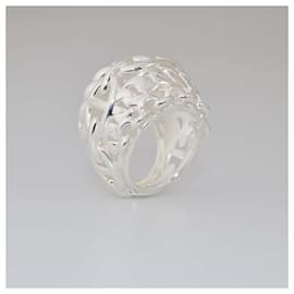 Hermès-Bague Large Chaine D' Ancre Multichaines en Argent Hermes-Argenté