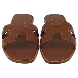 Hermès Hermes Gold Oran Sandals Golden