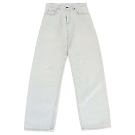 Gucci Wash Blue Denim Button Fly Pants Blue
