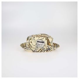 Moschino Cream Printed Bucket Hat Cream