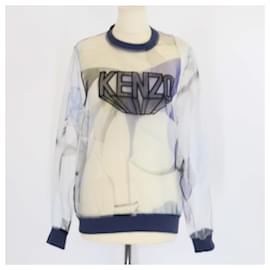 Transparenter bestickter Organza-Pullover Kenzo Andere