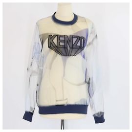 Sweatshirt en organza brodé transparent Kenzo Autre