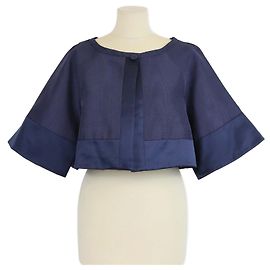 Alice by Temperley Temperley Navy Blue Palais Cropped Jacket Navy blue
