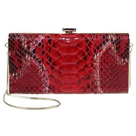 Clutch de cadena roja Carolina Herrera Otro