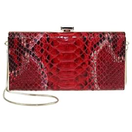 Rote Box Chain Clutch von Carolina Herrera Andere