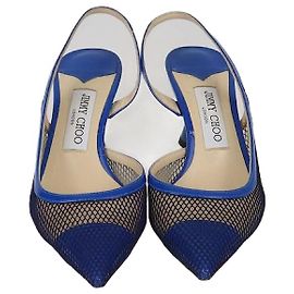 Escarpins Slingback Blue Fetto de Jimmy Choo Bleu