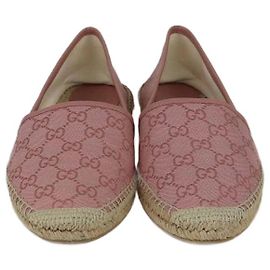 Alpargatas Planas GG Rosas de Gucci Rosa