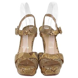 Beige Amelissa Plateau-Sandalen von Christian Louboutin Beige