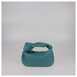 Bolsa Mini Jodie Intrecciato Azul da Bottega Veneta Azul