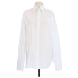 Autre Marque Camisa blanca con botones de firma Woera Blanco