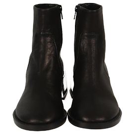 Botas de tacón espejo negras Maison Martin Margiela Negro