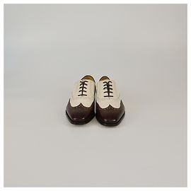 Ralph Lauren Oxfords Brogues Branco/Marron Marrom Branco