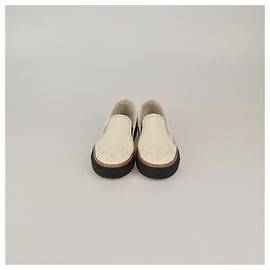 Baskets Slip-On Brunello Cucinelli Blanc Cassé/Marron Marron Blanc cassé