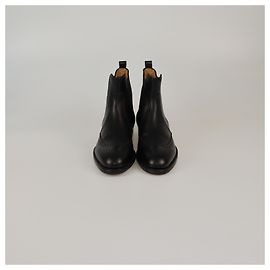 Botas negras Brighton de longitud al tobillo de Hermès Negro
