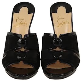 Christian Louboutin-Christian Louboutin Black Bow Miss Daisy Mules-Black