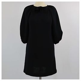 Giambattista Valli Black Bow Detailed Midi Dress Black