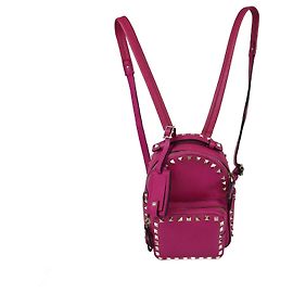 Valentino Magenta Mini Rockstud Backpack Other