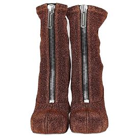 Stella Mc Cartney Botines de tobillo en bronce stretch Groove de Stella McCartney Bronce