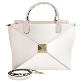 Tote Medium One Stud en Crème Valentino Écru