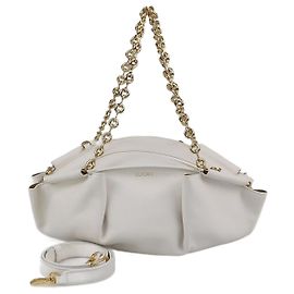 Loewe Weiß Paseo Chain Schultertasche Weiß