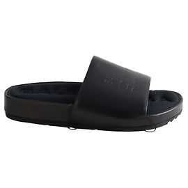 Mule Balenciaga in pelle nera Nero