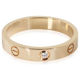 Anello Love Modello Piccolo in Oro Giallo e Diamanti Cartier Altro