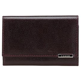 Leder-Schlüsseletui von Coach Braun Bordeaux