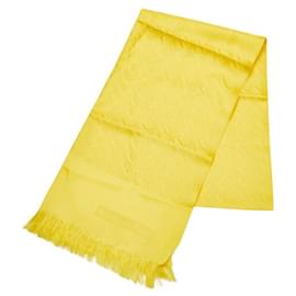 Dior-Christian Dior Trotter Silk Stole-Yellow