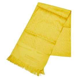 Dior-Christian Dior Trotter Silk Stole-Yellow