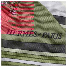 Hermès-Hermes Silk Couvertures Nouvelles Scarf-Pink,Other