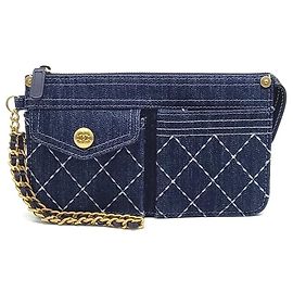 Chanel Denim Clutch (10184231) Blau