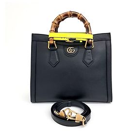 Borsa Tote Gucci Diana in bambù piccola (660195) (10185311) Nero