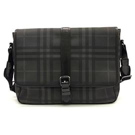 Burberry-Burberry PVC cross bag (1593057)-Black
