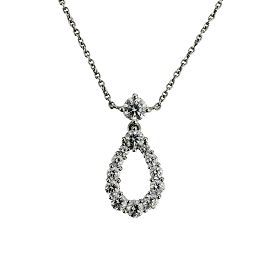 Harry Winston Loop Anhänger Mittel Diamant Halskette Andere