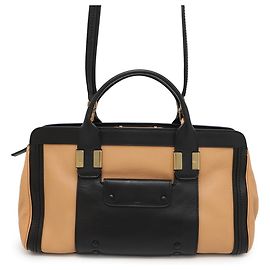 Bolsa de couro Chloé Alice Marrom Preto