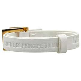 Loewe-Loewe Leather Bracelet-White
