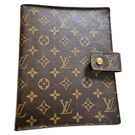 Capa de Agenda Funcional Grande Louis Vuitton Marrom