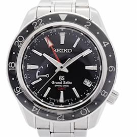 Seiko-Seiko Grand 9R66-0AA0 Black Dial Men's Watch-Other
