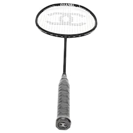 Chanel-CHANEL Badminton Racket metal Black CC Auth 121512V-Black