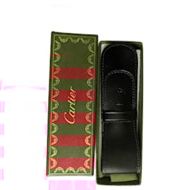 Cartier-Cartier ballpoint pen with case-Black