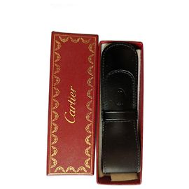 Stylo à bille Cartier avec étui Noir