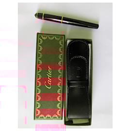 Cartier-Cartier ballpoint pen with case-Black