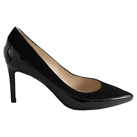 Lk Bennett Schwarze Lacklederabsätze Schwarz