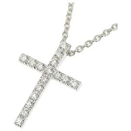 Collier croix diamantée De Beers Bijouterie argentée