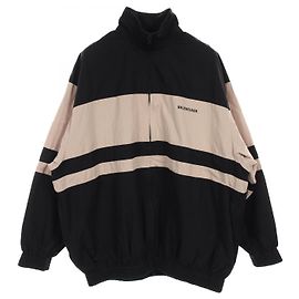 Balenciaga 623020 Ropa de Exterior de Algodón Negro Beige