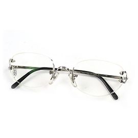 Cartier Trinity Rimless Glasses Silvery