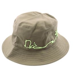 Sombrero de cubo de algodón DIOR TRAVIS SCOTT CACTUS JACK Verde