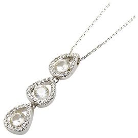 Collana con pietre a 3 filetti Swarovski Argento